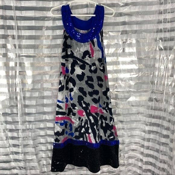 Justice Sequin Sleeveless Dress  - Picture 1 of 7